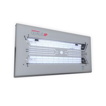 Preview: CHAMELEON QUALIS IP66 LED Insektenvernichter mit Quantum X LED Technologie in Volledelstahl-Bauweise, IP66-zertifiziert, Frontansicht